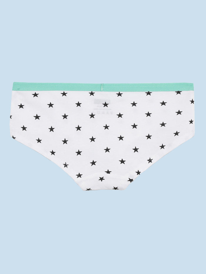 Mackly Girls Printed Cotton Hipster, Pack of 3