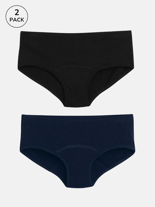 Mackly Leak Proof Panties (Pack of 2) – Black & Navy