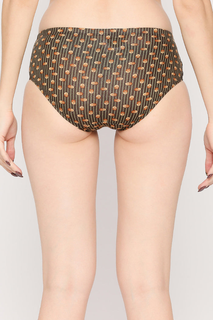 Maitree High Rise Plus Size Hipster Panties - Multicolor Pack of 3