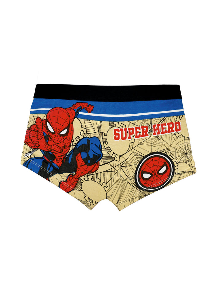 Marvel Spider-Man Boys' Cotton Boxer Briefs - Pack of 6 (Multicolor) | JR-527