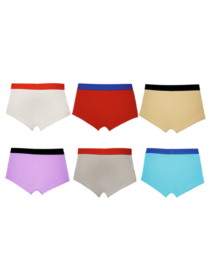 Marvel Spider-Man Boys' Cotton Boxer Briefs - Pack of 6 (Multicolor) | JR-527