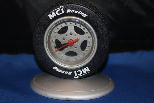 MCI Racing Tire Desk Clock - Vintage Indy Sports