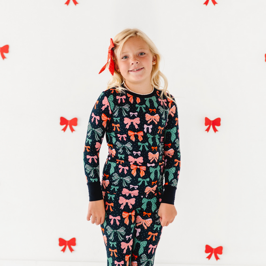 Merry Little Bows Kids Pajamas
