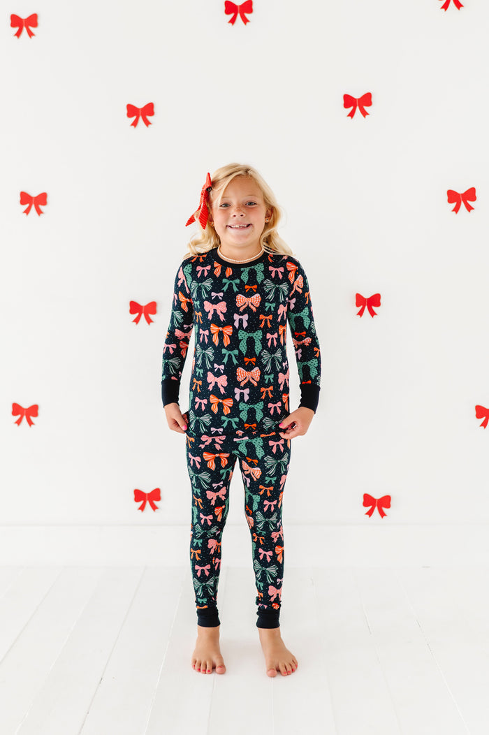 Merry Little Bows Kids Pajamas