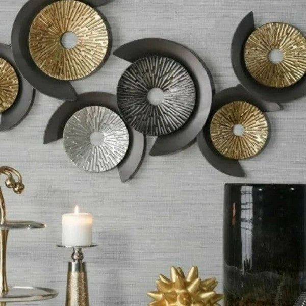 Metallic Harmony Abstract Wall Art