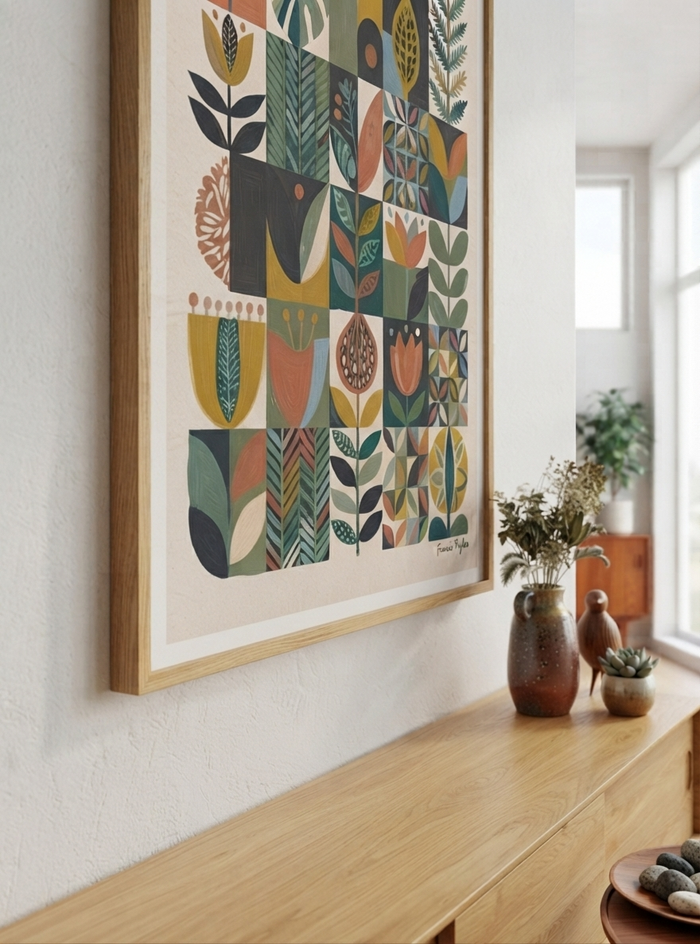 Modern Herbarium | Mid-Century Modern Botanical Art Print