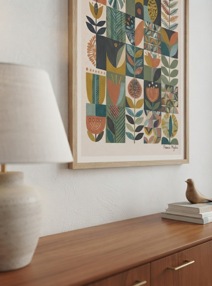 Modern Herbarium | Mid-Century Modern Botanical Art Print