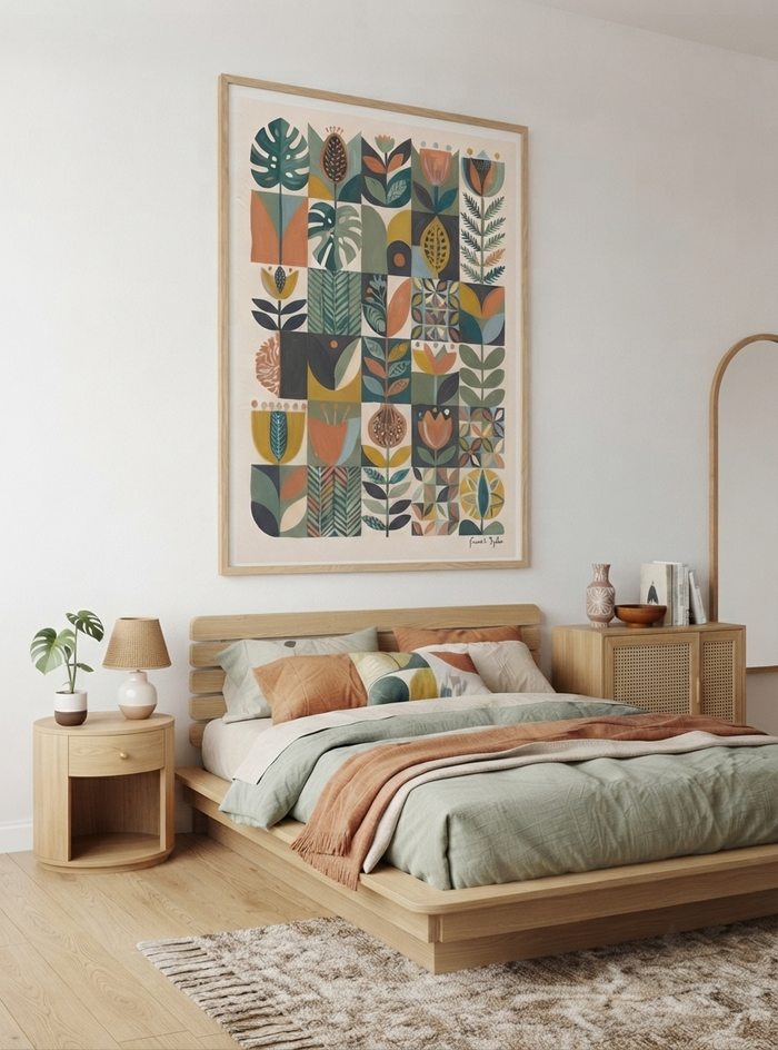 Modern Herbarium | Mid-Century Modern Botanical Art Print