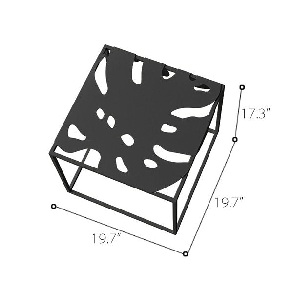 Modern Monstera Side Table