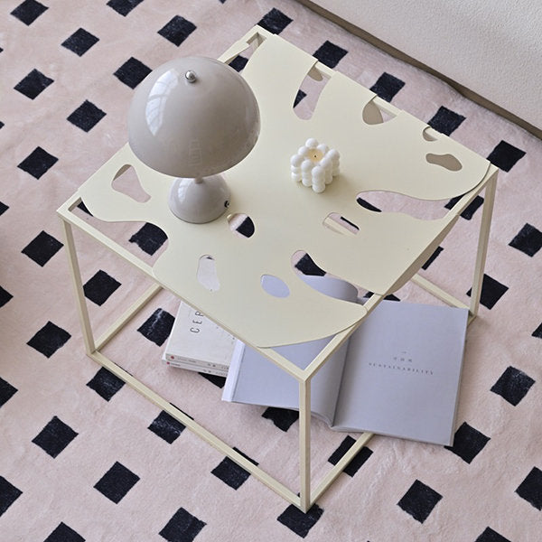 Modern Monstera Side Table