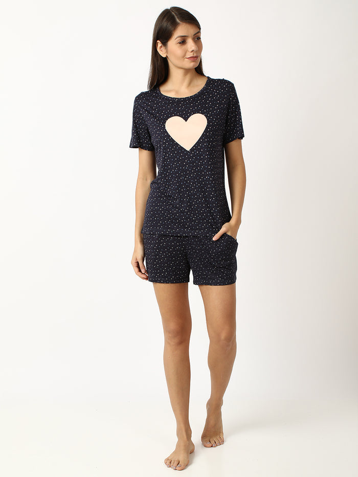 Navy Miracle Short Set