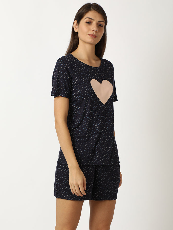 Navy Miracle Short Set