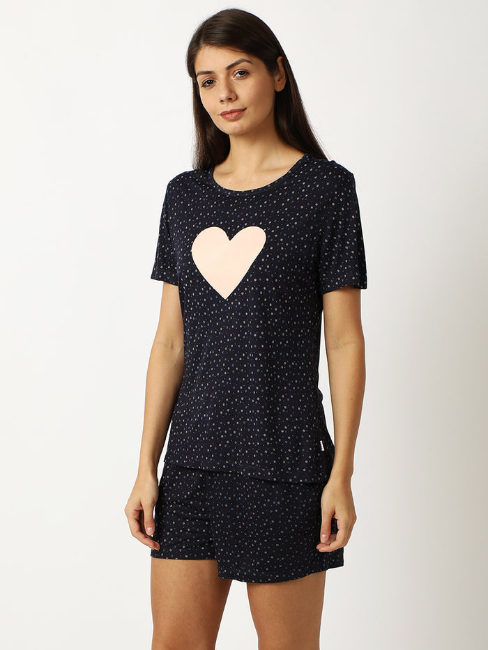 Navy Miracle Short Set