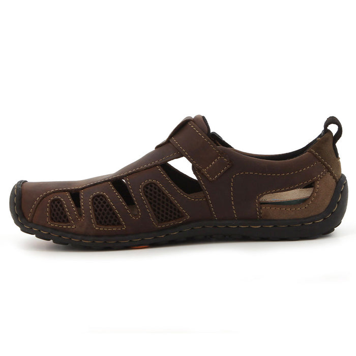 Nebula Mens Sandals Brown Leather