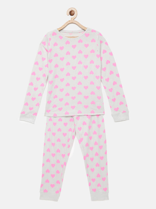 Neon Hearts PJ Set