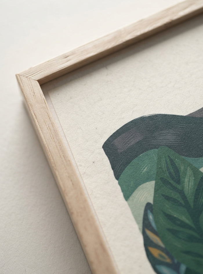 21x29.7 cm / 8x12" Framed | Oak Frame
