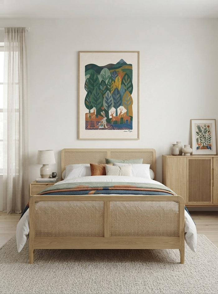Nordic Forest Tales | Scandi Nordic Forest Wall Art Print
