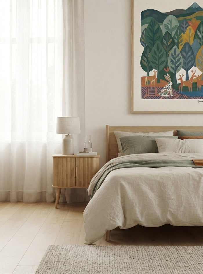 Nordic Forest Tales | Scandi Nordic Forest Wall Art Print