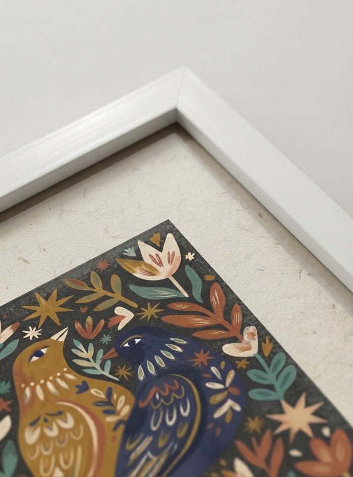21x29.7 cm / 8x12" Framed | White Frame