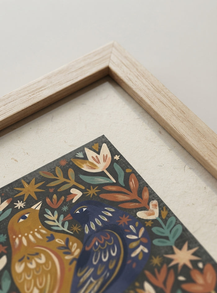21x29.7 cm / 8x12" Framed | Oak Frame