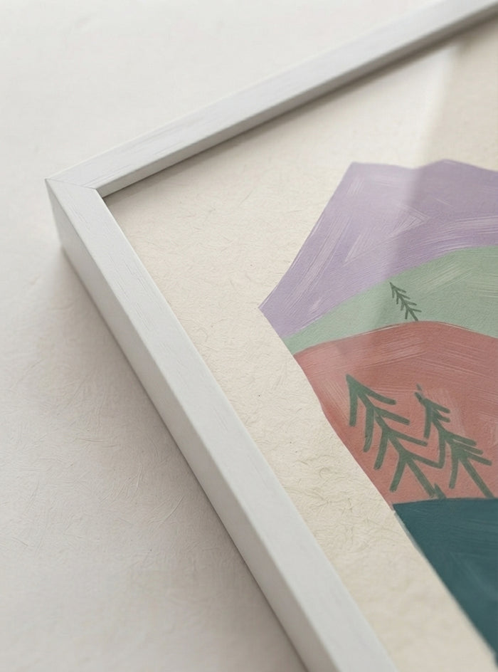 21x29.7 cm / 8x12" Framed | White Frame