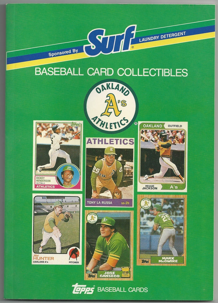 Oakland A's Surf Topps Baseball Card Guide - Vintage Indy Sports