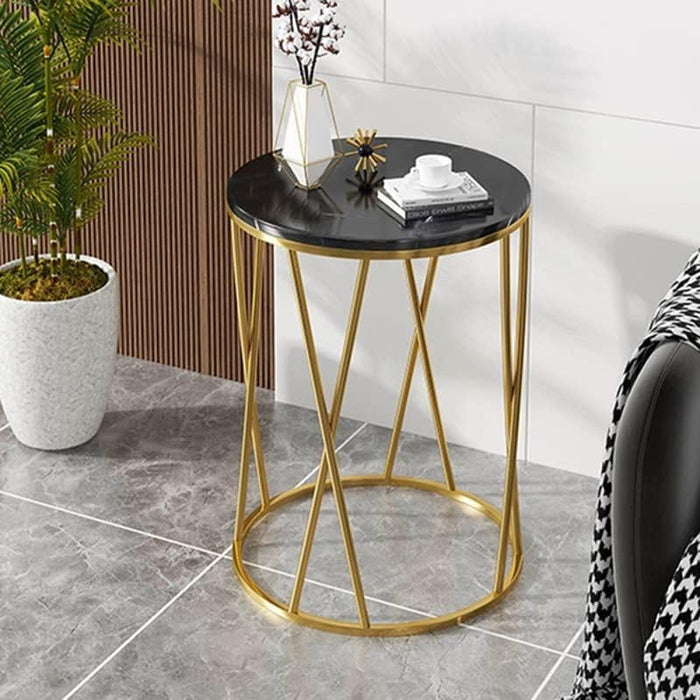Opulent X Marble End Table