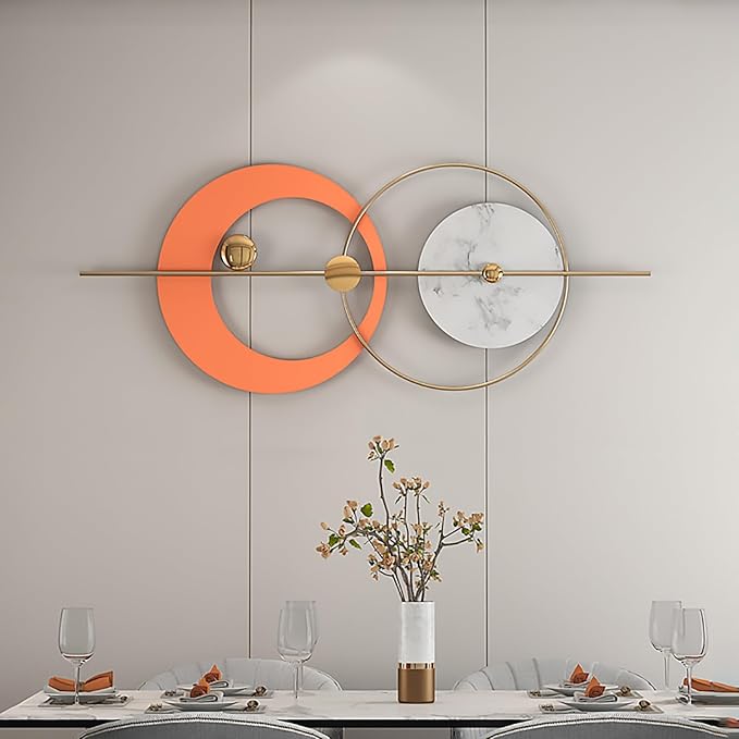 Orange And Gold Serenity Metal Wall Art