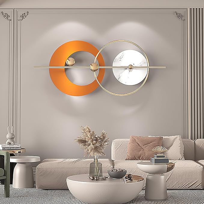 Orange And Gold Serenity Metal Wall Art