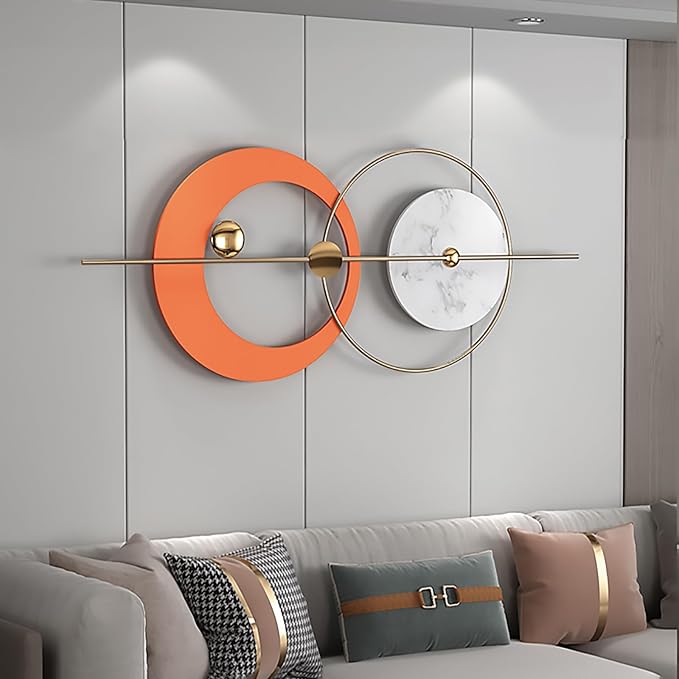 Orange And Gold Serenity Metal Wall Art