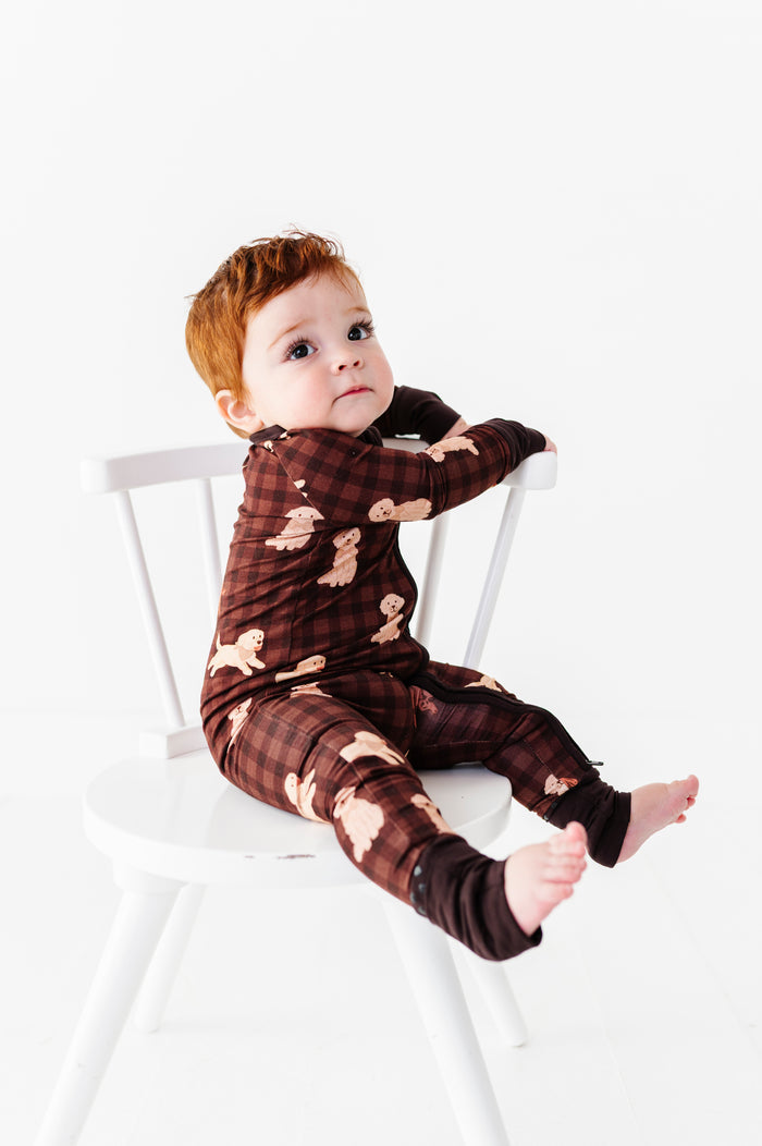 Paws & Plaid Convertible Footies