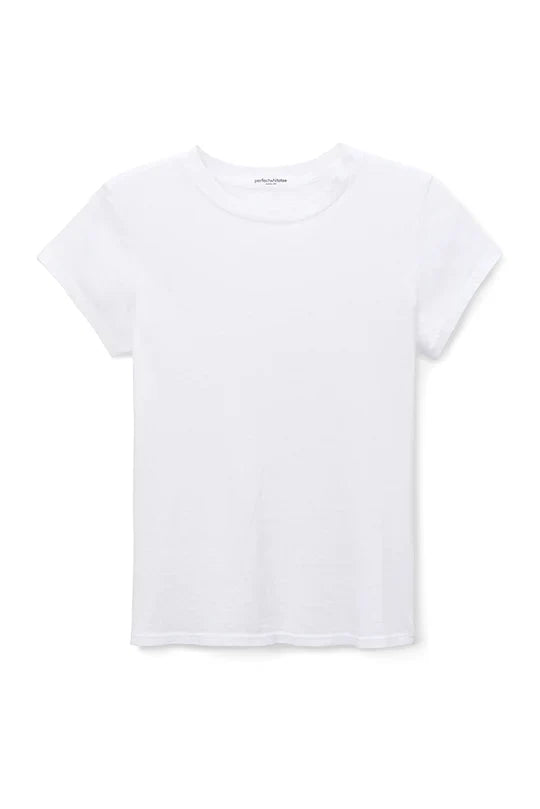 Perfect White Tee – Sheryl Recycled Baby Tee in White