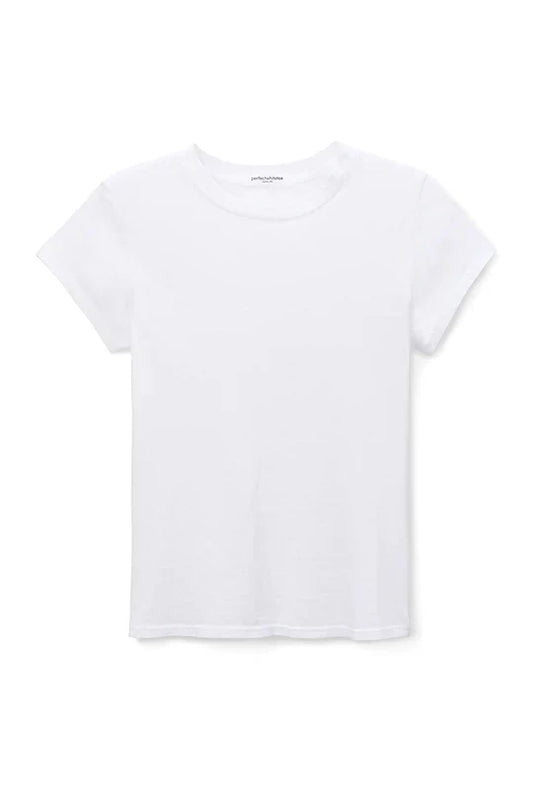 Perfect White Tee – Sheryl Recycled Baby Tee in White