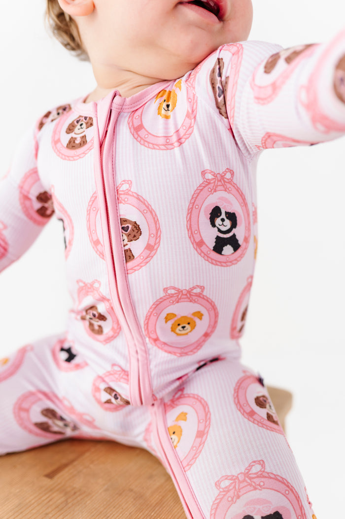 Porthole Pups Convertible Footies - Pink