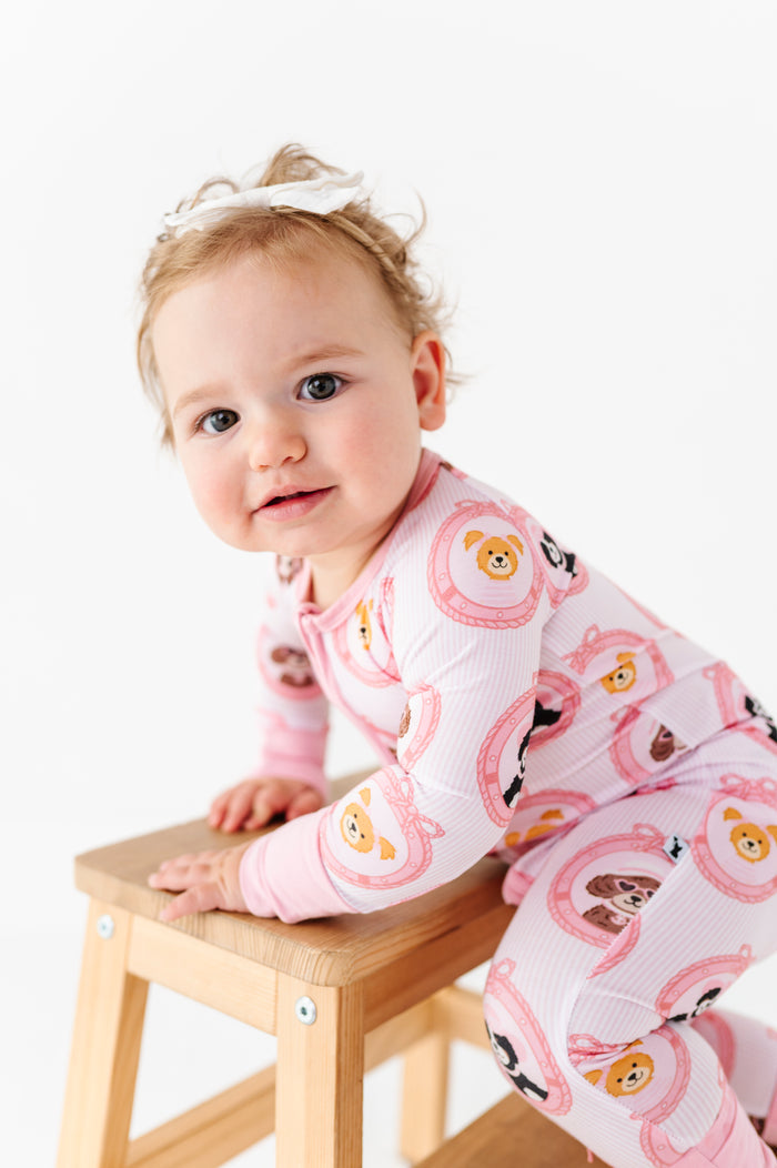 Porthole Pups Convertible Footies - Pink