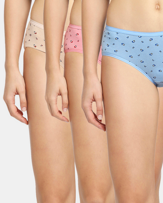 PT OUTER LC High Rise Plus Size Hipster Pantie |Assorted Color Pack of 3
