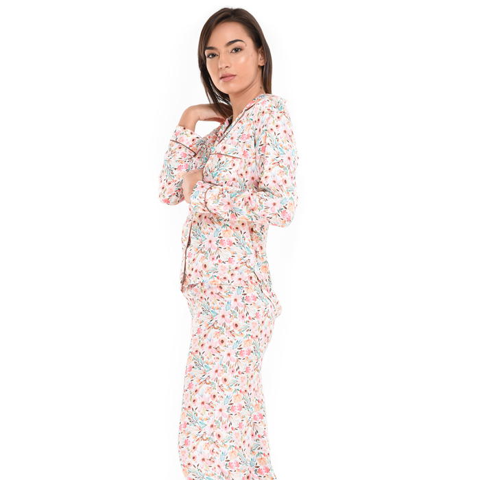 Pyjama Pant With Long Sleeves Floral AOP