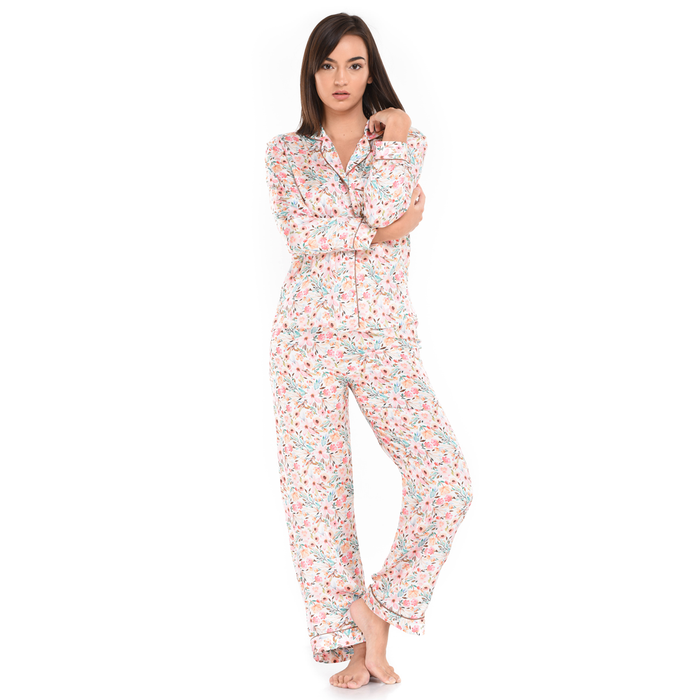 Pyjama Pant With Long Sleeves Floral AOP