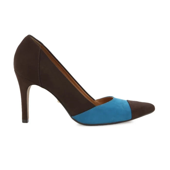 Queenie Heels Brown Turquoise