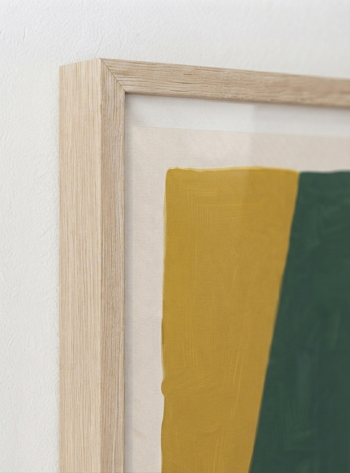 21x29.7 cm / 8x12" Framed | Oak Frame