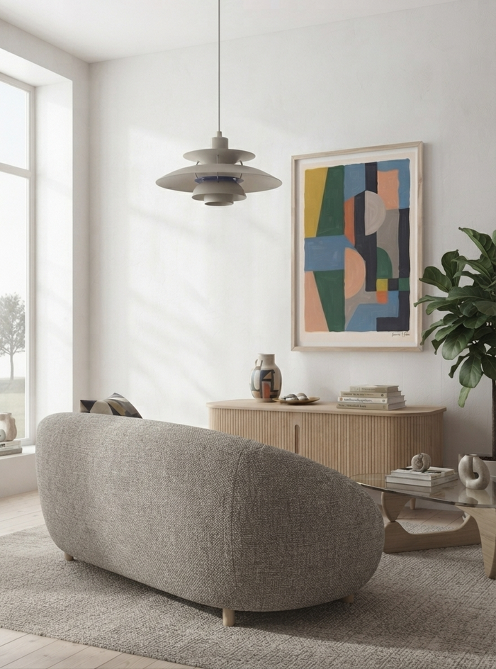 Quiet Geometry | Geometric Color Block Art Print