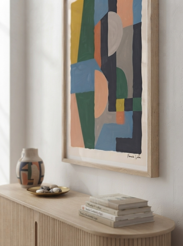 Quiet Geometry | Geometric Color Block Art Print