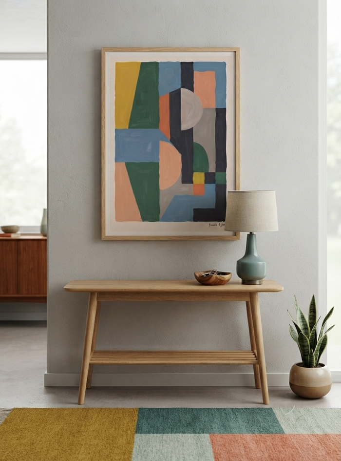 Quiet Geometry | Geometric Color Block Art Print