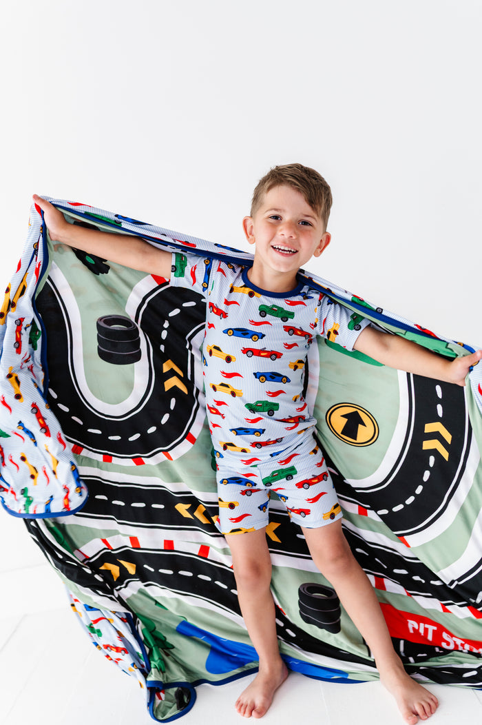 Racing Stripes Oversized Blanket