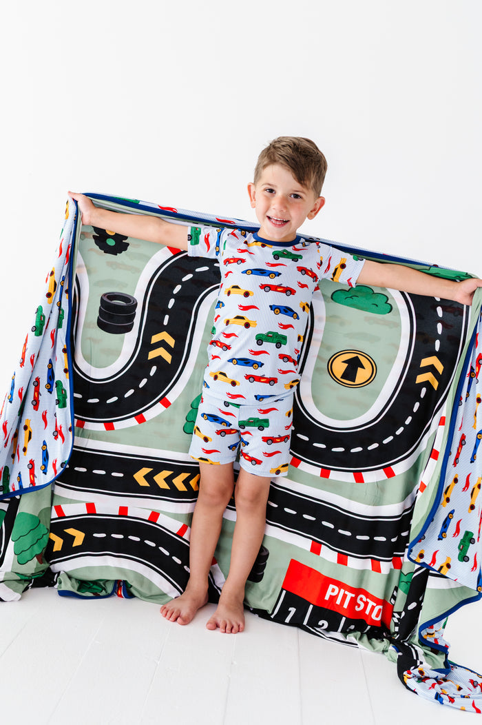 Racing Stripes Oversized Blanket