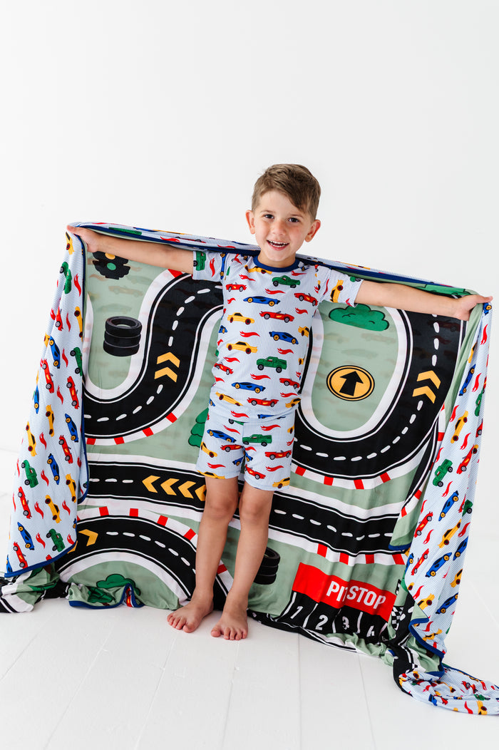 Racing Stripes Shorts Pajamas
