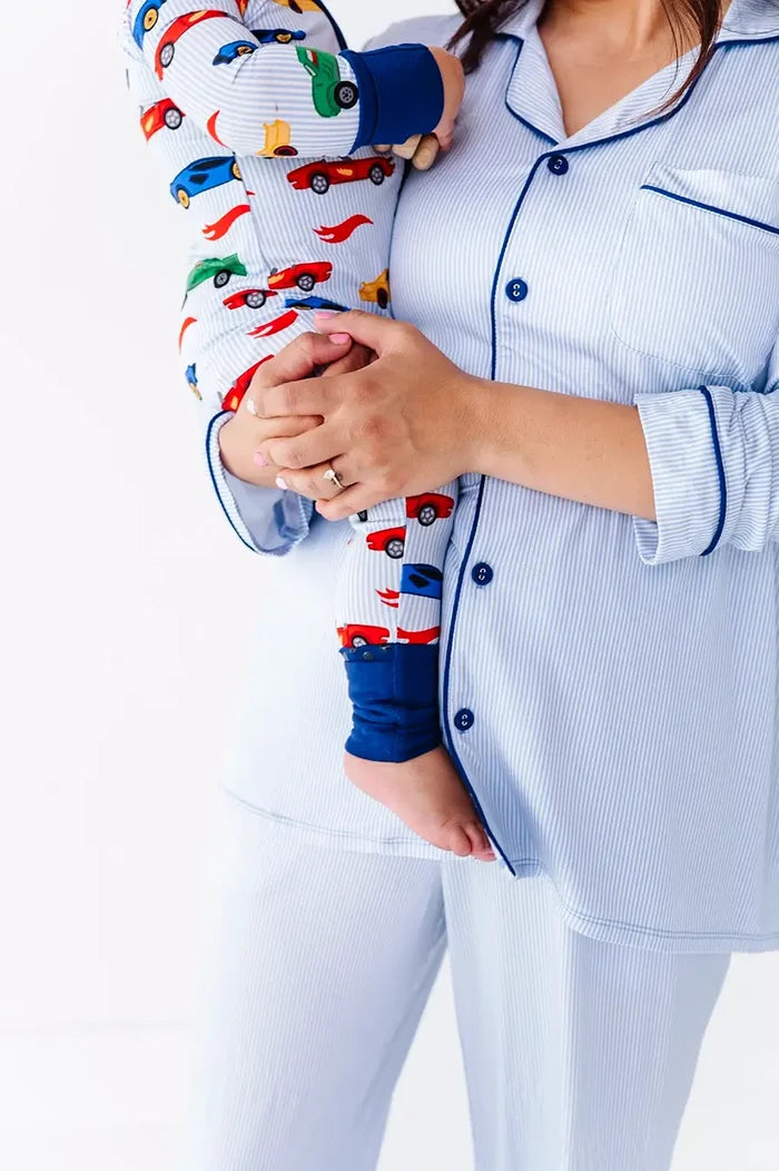 Racing Stripes Womens and Kids Luxe Lounge Pajamas