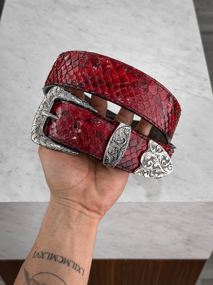 RED PYTHON BELT