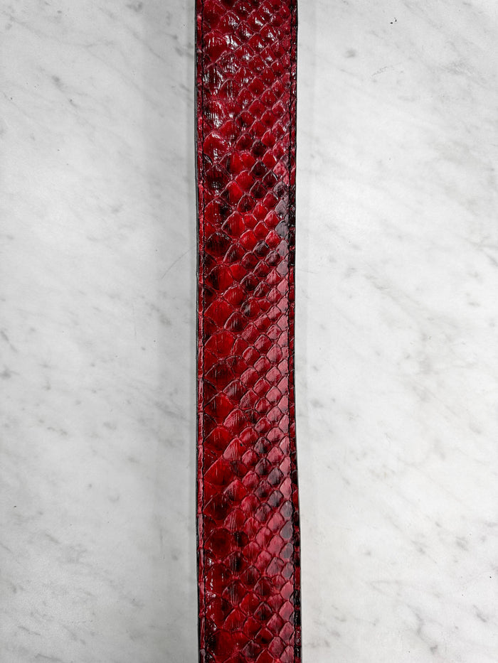 RED PYTHON BELT