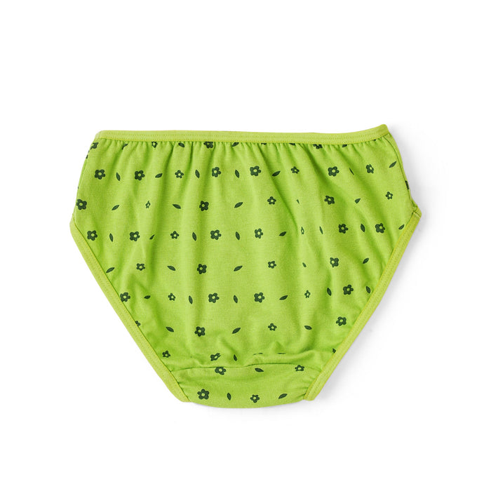 Red Rose Girls' Cotton Printed Briefs – Pack of 3 (Be Happy Edition) | BABY-156